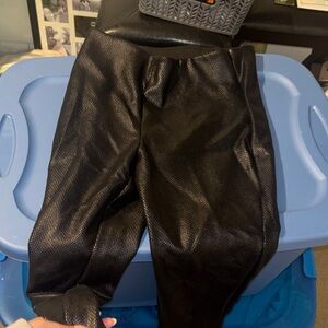 Tahari Black Textured Womens Leggings